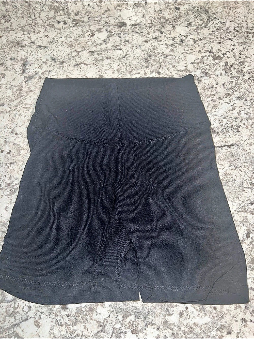 Wilo the Label Ruched Black Bike Shorts Size Small